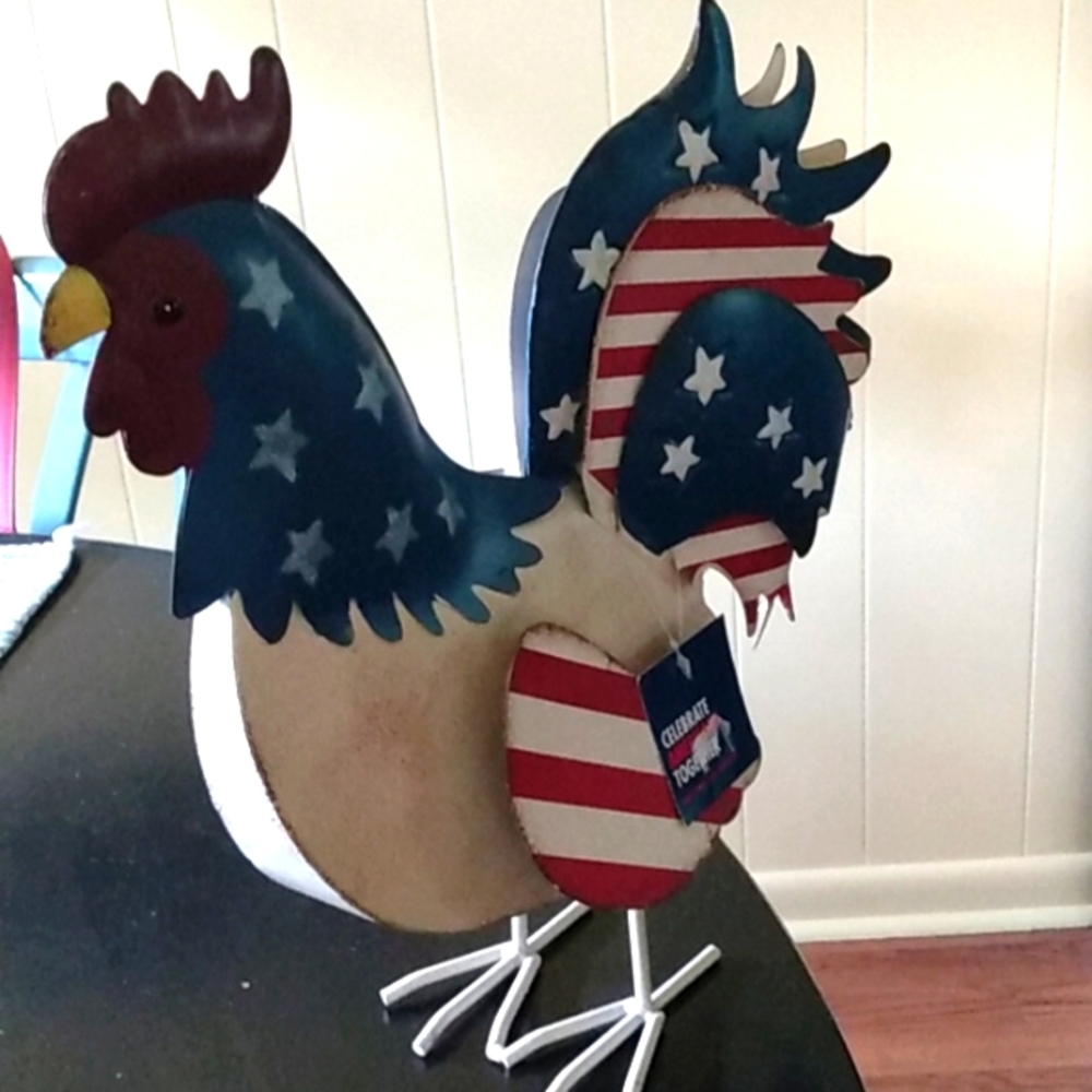 Tin Patriot Rooster - Picture 3 of 5